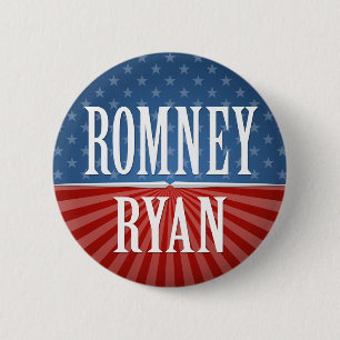 Mitt Romney Paul Ryan 2012 Button