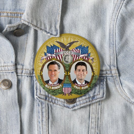 Mitt Romney Paul Ryan Foto Button (Beispiel)