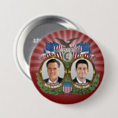 Mitt Romney Paul Ryan Foto Button (Vorne & Hinten)