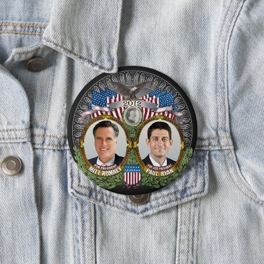 Mitt Romney Paul Ryan Foto Button (Beispiel)