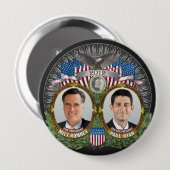 Mitt Romney Paul Ryan Foto Button (Vorne & Hinten)