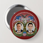 Mitt Romney Paul Ryan Foto Button (Vorne & Hinten)