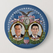 Mitt Romney Paul Ryan Foto Button (Vorderseite)