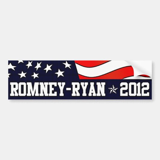Mitt Romney Paul Ryan im Jahr 2012 Autoaufkleber (Vorne)