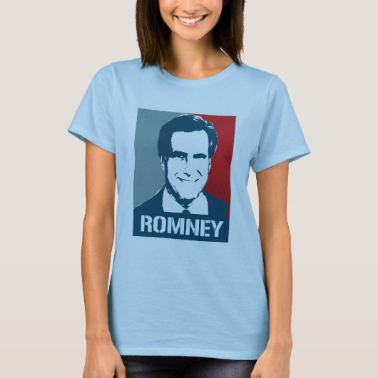 MITT ROMNEY-PLAKAT T-Shirt (Vorderseite)