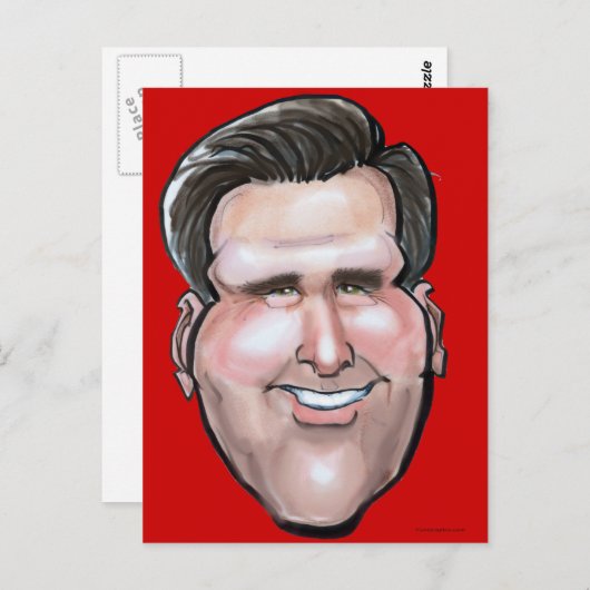 Mitt Romney Postkarte (Vorne/Hinten)