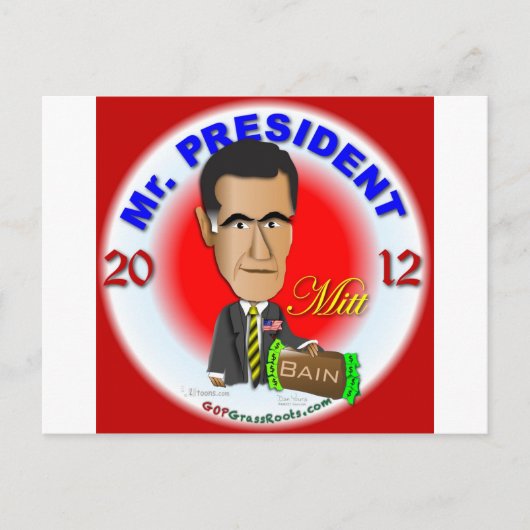 Mitt Romney Postkarte (Vorderseite)
