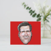 Mitt Romney Postkarte (Stehend Vorderseite)