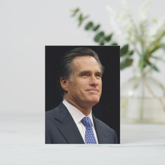 Mitt Romney Postkarte (Stehend Vorderseite)