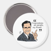Mitt Romney Quotes Magnet (Vorderseite/Rückseite)
