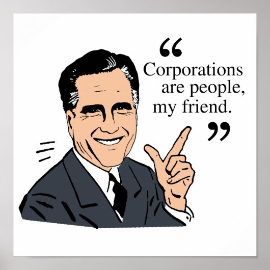Mitt Romney Quotes Poster (Vorne)