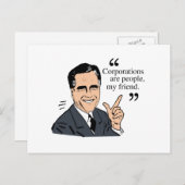Mitt Romney Quotes Postkarte (Vorne/Hinten)