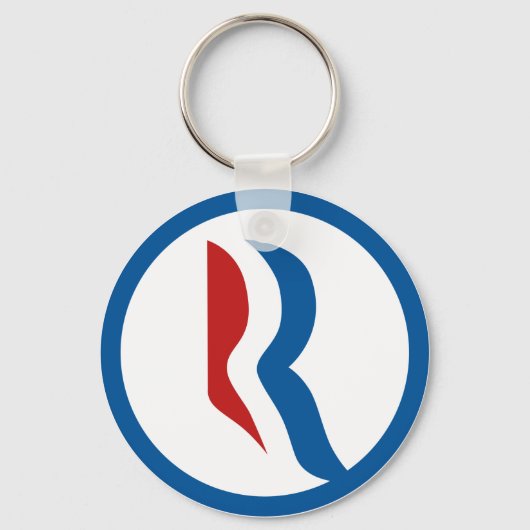 Mitt Romney "R"-Logo Schlüsselanhänger (Vorderseite)