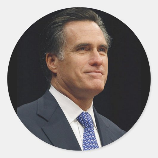 Mitt Romney Runder Aufkleber (Vorderseite)