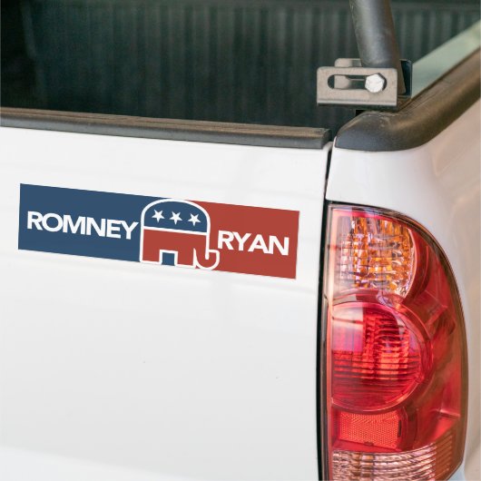 Mitt Romney Ryan Elefant-Autoaufkleber Autoaufkleber (Auf Lkw)