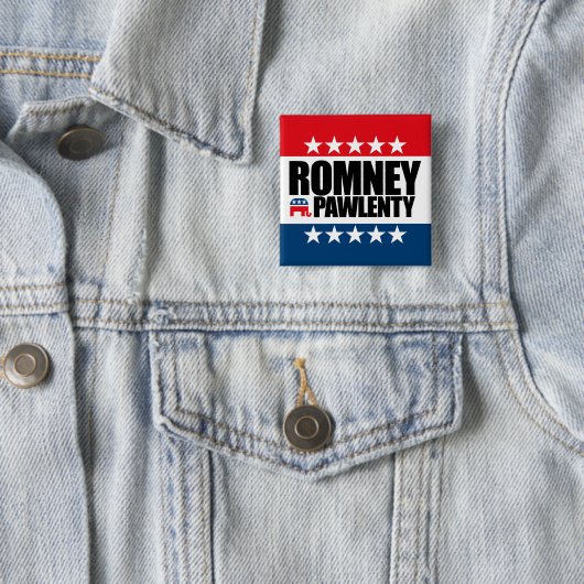 Mitt Romney Tim Pawlenty 2012 Button (Beispiel)