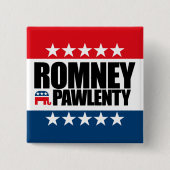 Mitt Romney Tim Pawlenty 2012 Button (Vorderseite)