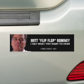 Mitt Romney - umgedrehte Flopper Autoaufkleber (Auf Auto)