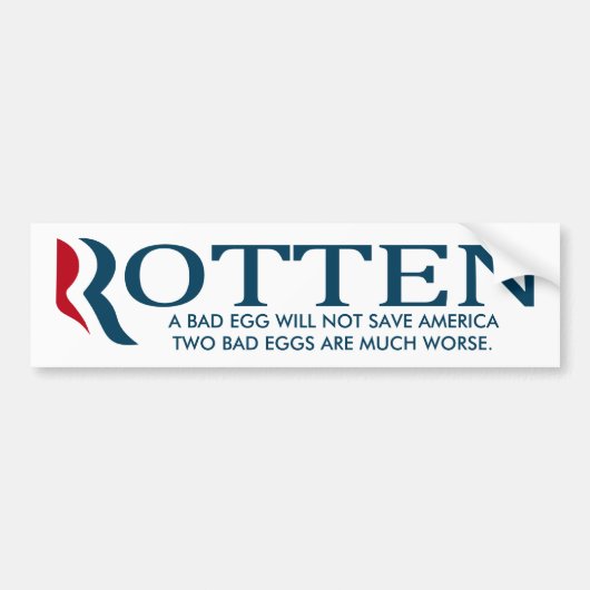 Mitt Romney und Paul Ryan - 2 schlechte Eier Autoaufkleber (Vorne)