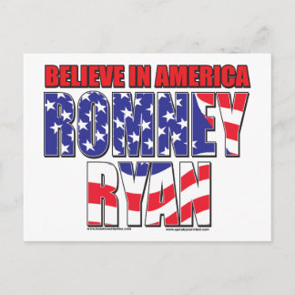 Mitt Romney und Paul Ryan Postkarte