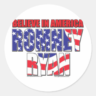 Mitt Romney und Paul Ryan Runder Aufkleber