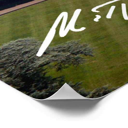 Mitt Romney & White House Poster (Ecke)