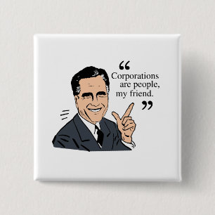 Mitt Romney-Zitatfarbe Button