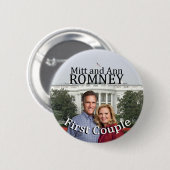 Mitt-und Ann Romney erste Paare Button (Vorne & Hinten)