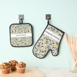 Mitt- und Potthalter-Set Ofenhandschuh & Topflappen-Set
