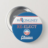 Mitt "Wrongney" - Amerika verdient besseren Knopf Button (Vorne & Hinten)