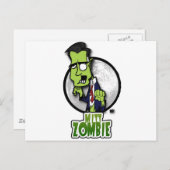 Mitt Zombie Postkarte (Vorne/Hinten)