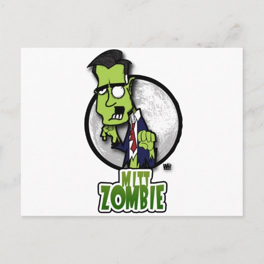 Mitt Zombie Postkarte (Vorderseite)