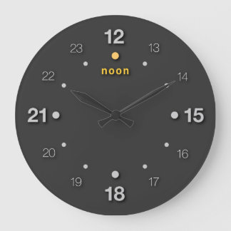 Mittag Große Wanduhr