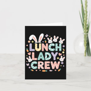 Mittag Lady Crew Funny Lunch Lady Cafeteria Happy  Karte