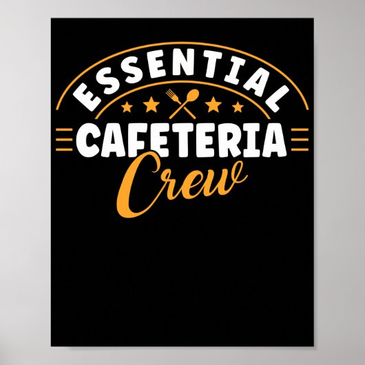Mittag Lady Essential Cafeteria Crew Lunch Lady Poster (Vorne)