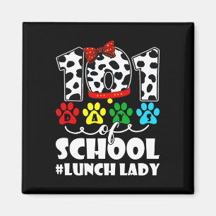 Mittag Lady Niedlicher Hund Lover Student oder Leh Magnet