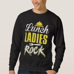 Mittag Ladys Rock Mittag Lady Squad Zurück zu Scho Sweatshirt