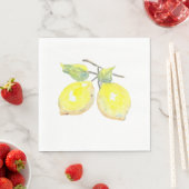 Mittag Napkins mit Lemon Design Serviette (Beispiel)