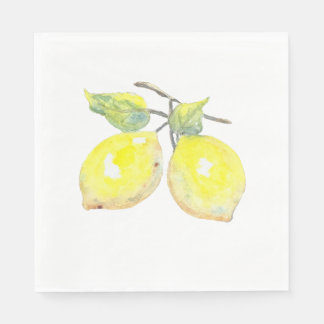 Mittag Napkins mit Lemon Design Serviette
