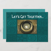 Mittag-Party Einladung (Vorne/Hinten)