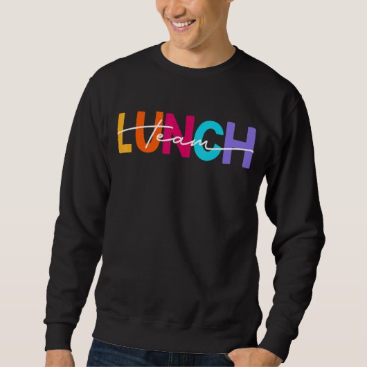 Mittag Team Gruppe Leopard Matching School Spirit Sweatshirt (Vorderseite)