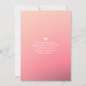 Mittag- und Brautparty-Blume mit String Lights Einladung (Rückseite)