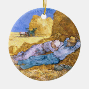 Mittag Vincent van Goghs  , der Siesta, nach Hirse Keramik Ornament