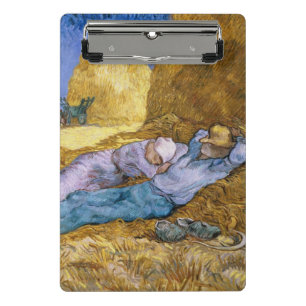 Mittag Vincent van Goghs  , der Siesta, nach Hirse Mini Klemmbrett