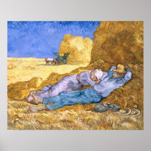 Mittag Vincent van Goghs  , der Siesta, nach Hirse Poster