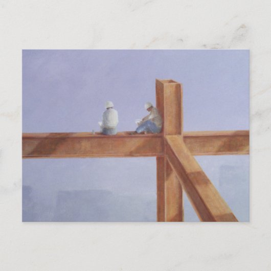 Mittagessen 1985 postkarte (Vorderseite)