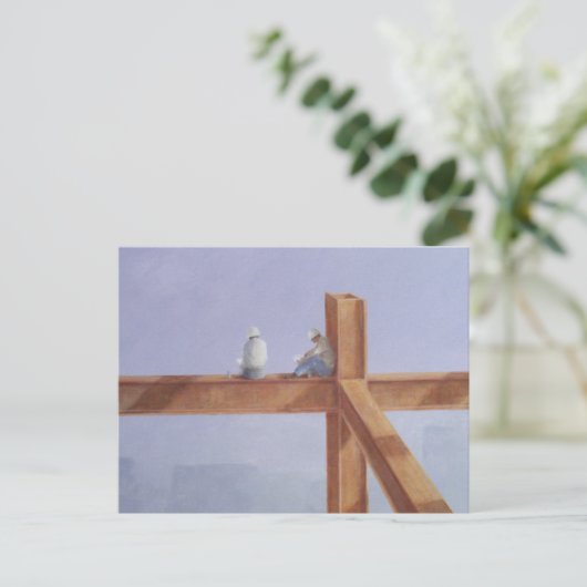 Mittagessen 1985 postkarte (Stehend Vorderseite)