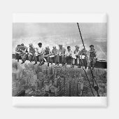 Mittagessen am Wolkenkratzer 1932 Magnet (Vorne)