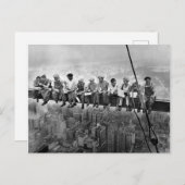 Mittagessen am Wolkenkratzer - New York - 1932 Postkarte (Vorne/Hinten)