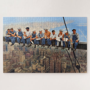 Mittagessen auf einem Wolkenkratzer 1932 NYC Remas Puzzle